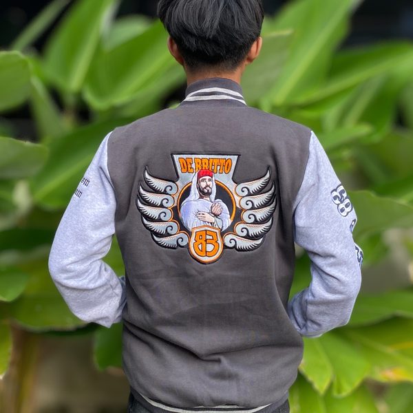 Varsity jacket custom bordir Suffix Konveksi Jogja
